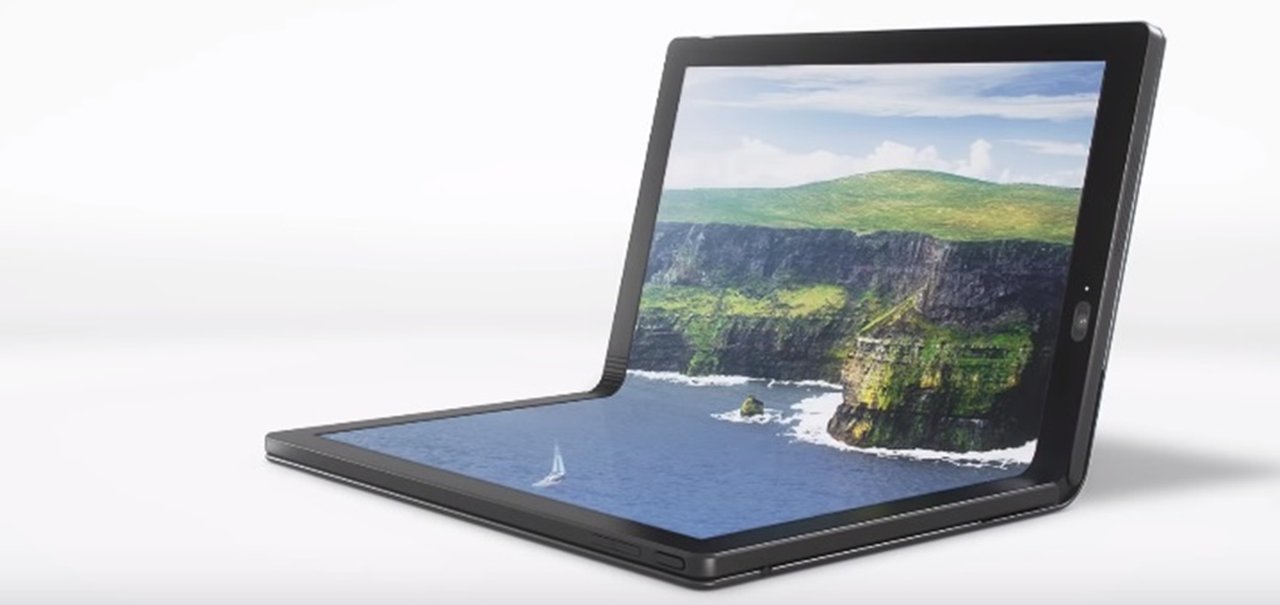 Lenovo registra patente de notebook dobrável em três partes e resistente