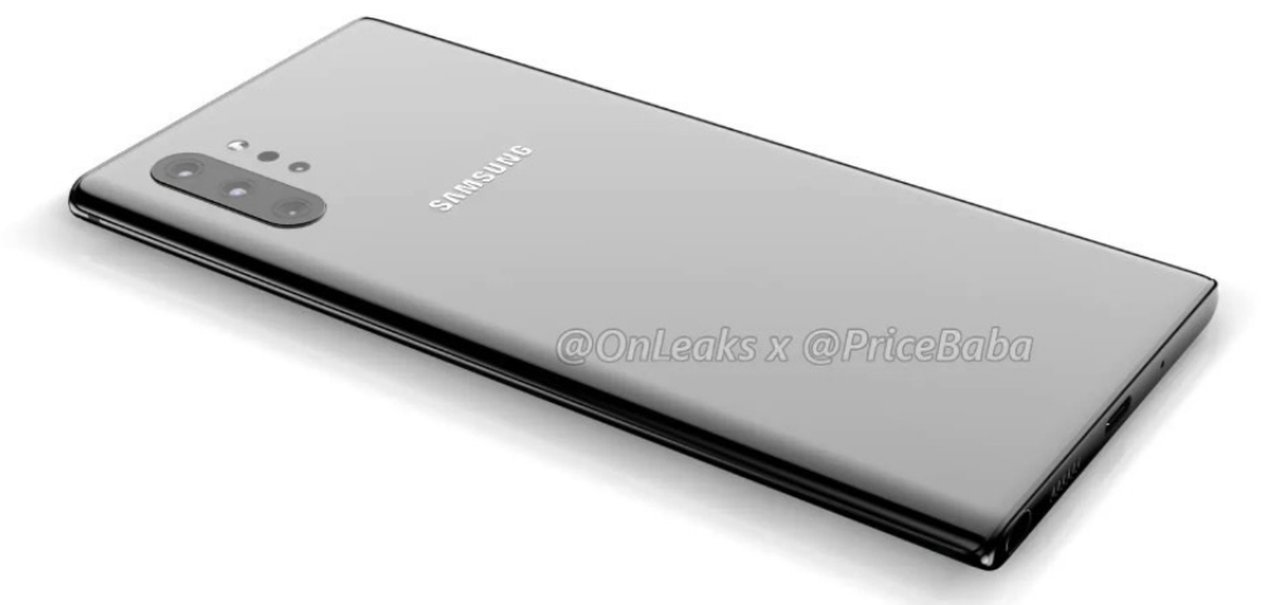 Galaxy Note 10 vaza: 4 câmeras traseiras, mas nada de plugue para fone