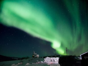 Foto incrível registra aurora vista da Estação Espacial Internacional