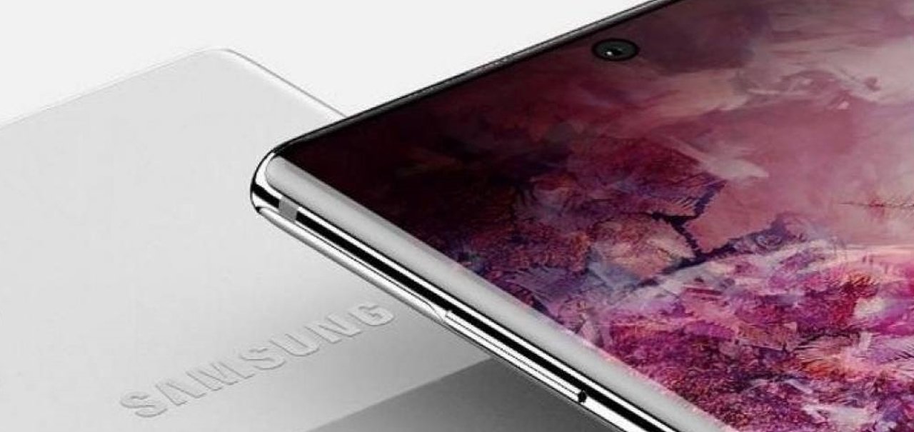 Galaxy Note 10 tem protetor de tela vazado que mostra bordas ultrafinas