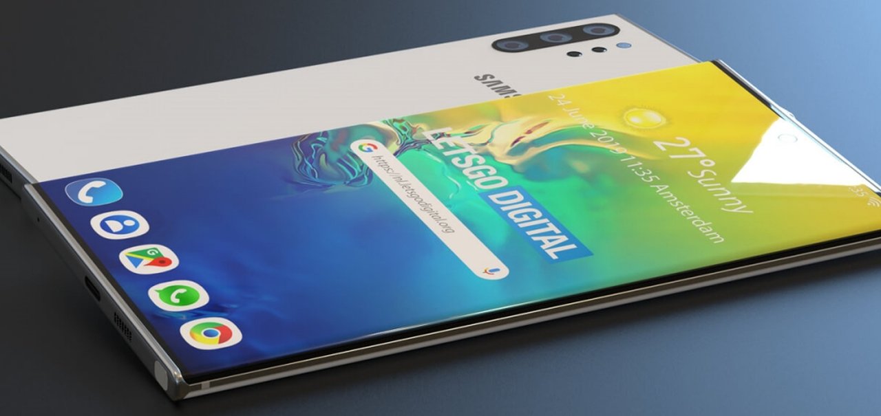 Galaxy Note 10: novos renders vazados mostram chassi redefinido