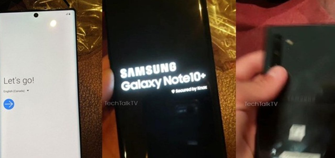 Samsung Galaxy Note 10+ aparece em fotos reais vazadas 