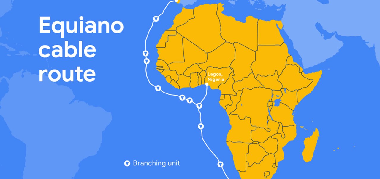 Google anuncia seu 3º cabo submarino: de Portugal para a África do Sul