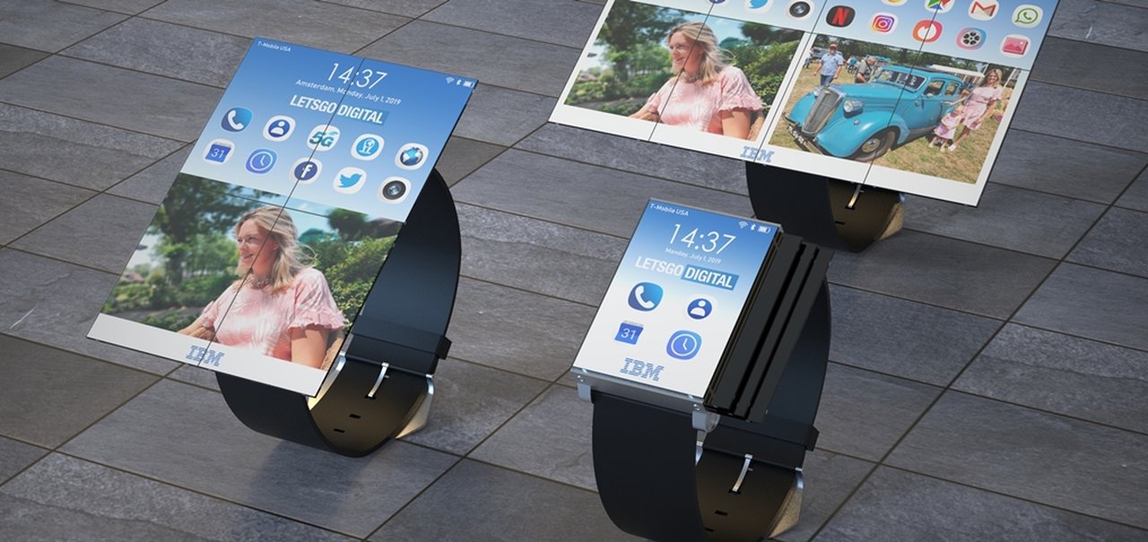 IBM patenteia smartwatch com tela expansível que vira smartphone e tablet