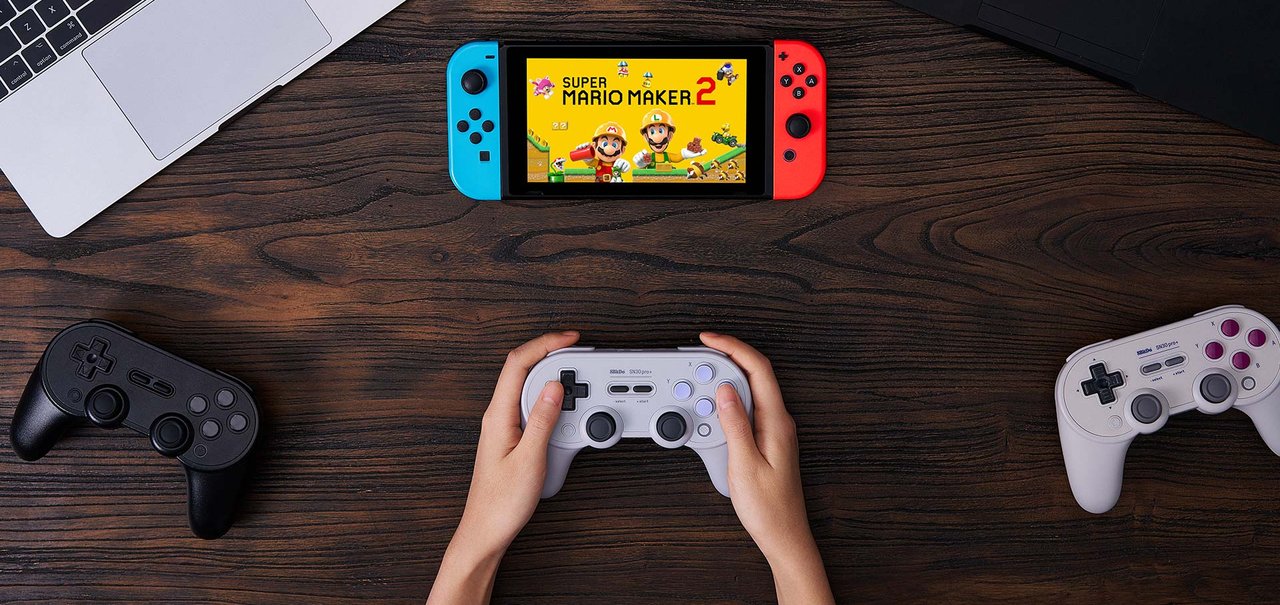 8BitDo anuncia controles totalmente personalizáveis para Switch