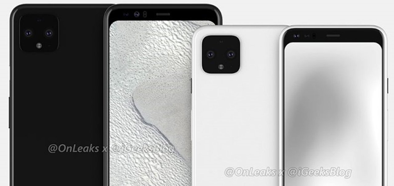 Pixel 4 e Pixel 4 XL são comparados em renders vazados