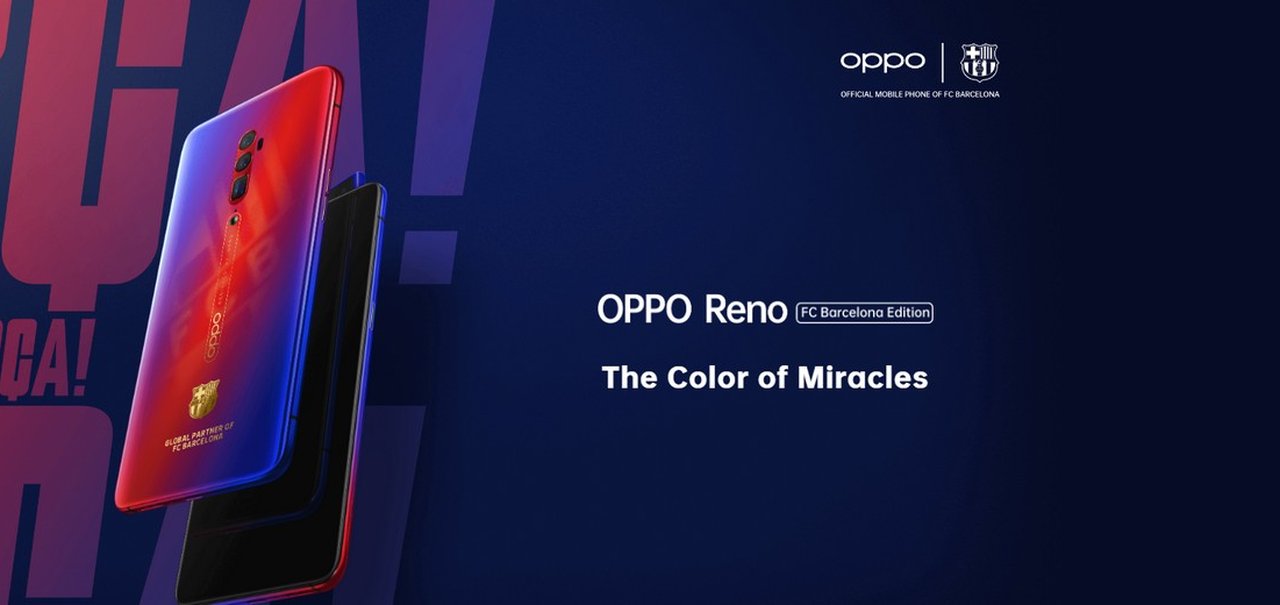 Oppo Reno 10X Zoom FC Barcelona Edition já está nas lojas chinesas