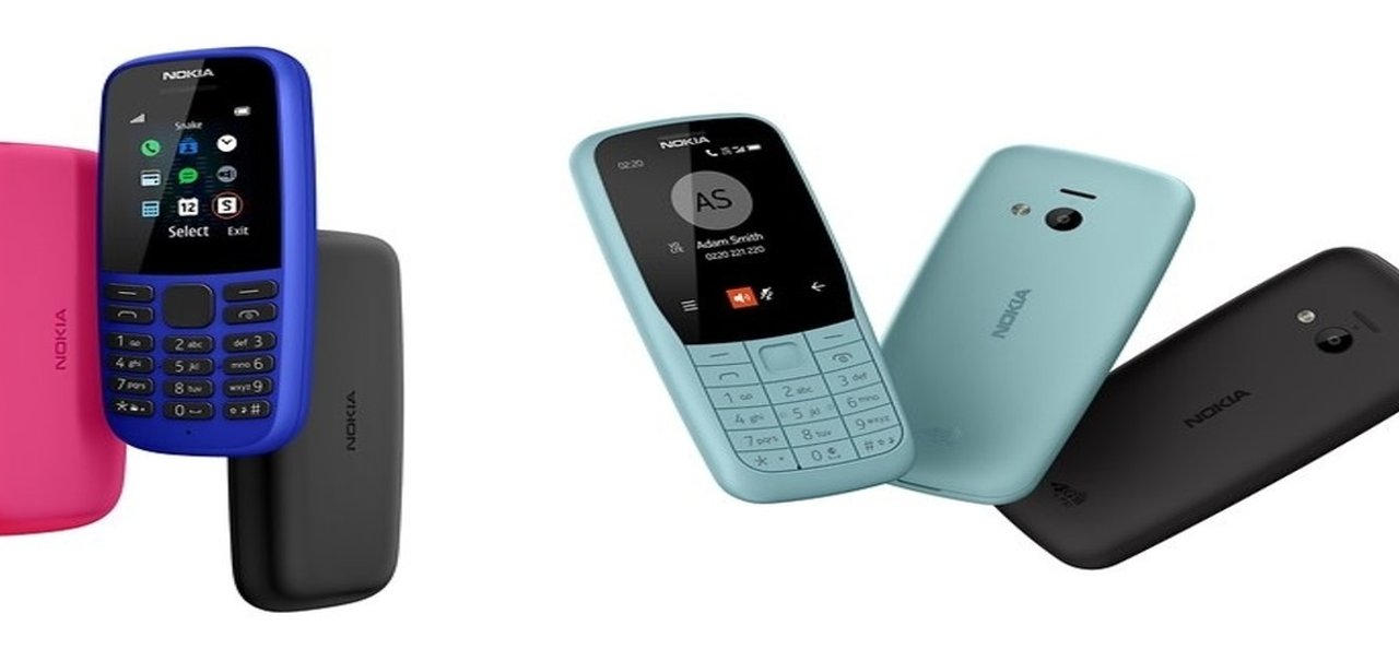 Novos Nokia 220 4G e Nokia 105 têm bateria que dura até 27 dias