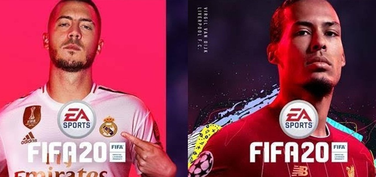 Eden Hazard e Virgil van Dijk são astros das capas de FIFA 20