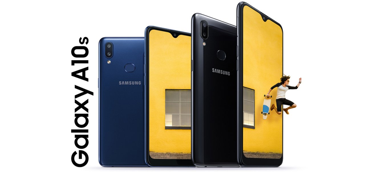 Galaxy A10s é o novo smartphone de entrada da Samsung com 2 câmeras