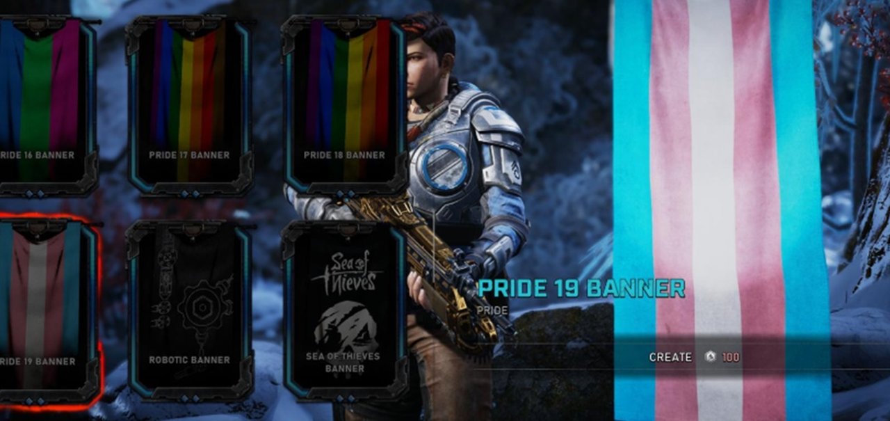 Gears 5 terá bandeiras LGBT para usar no multiplayer