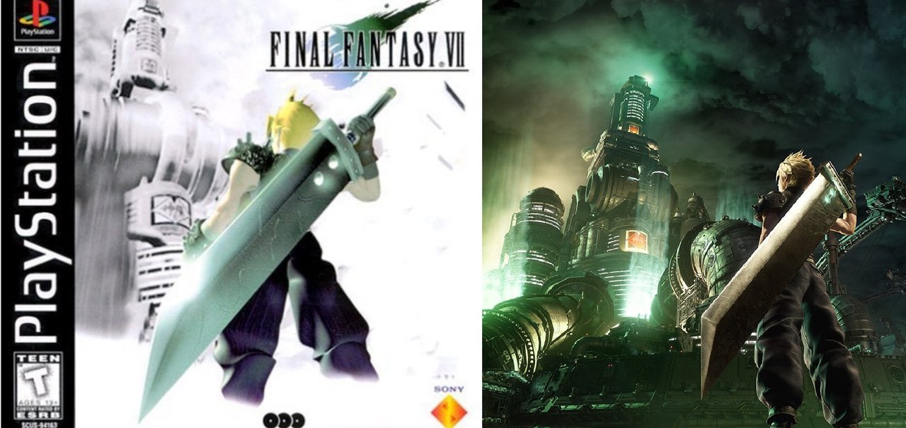 Capa de Final Fantasy VII é refeita em homenagem aos seus 22 anos