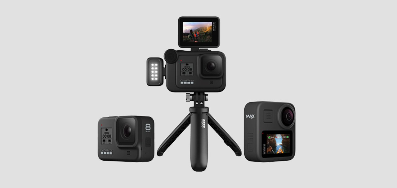 GoPro Hero 8 Black e GoPro Max são anunciadas com módulos extras