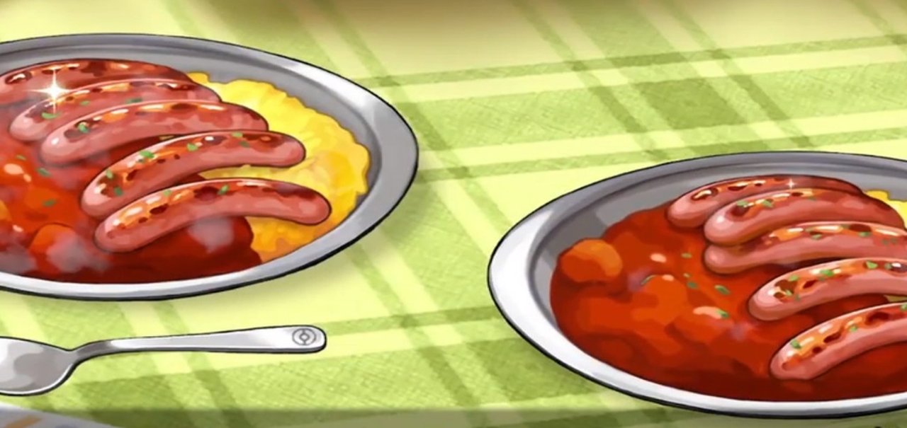 De que é feita a salsicha do curry em Pokémon Sword & Shield?