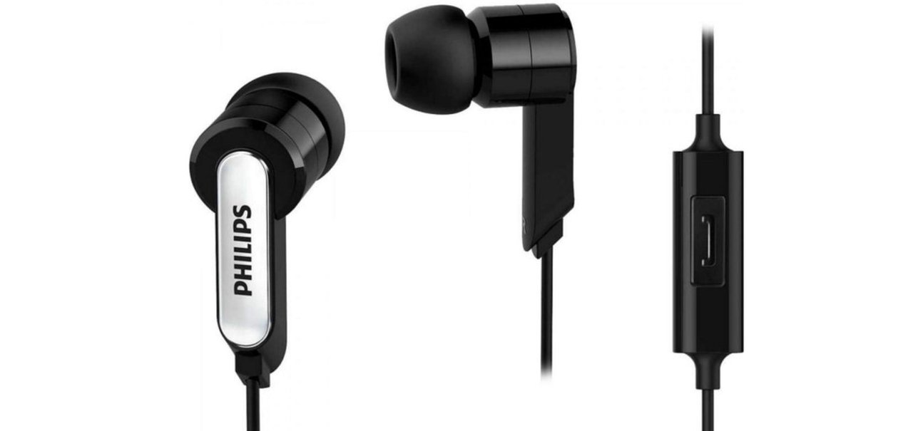 Fone de ouvido da Philips custa só R$ 16,99 na Amazon
