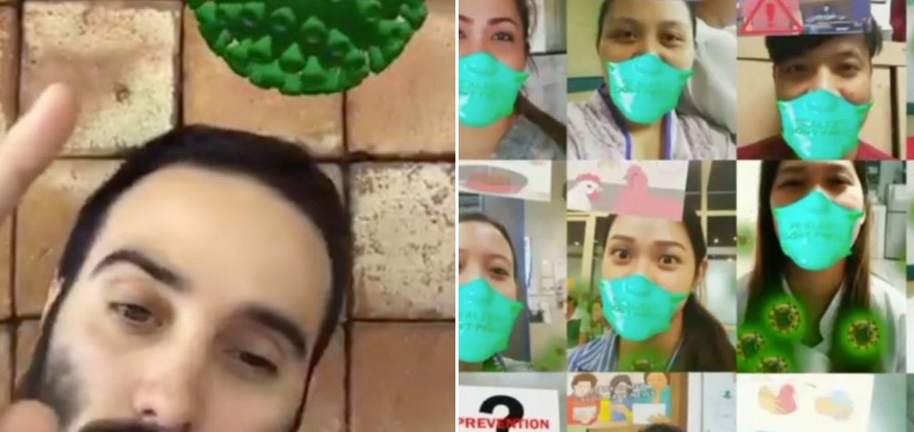 Instagram bane filtros relacionados ao coronavírus