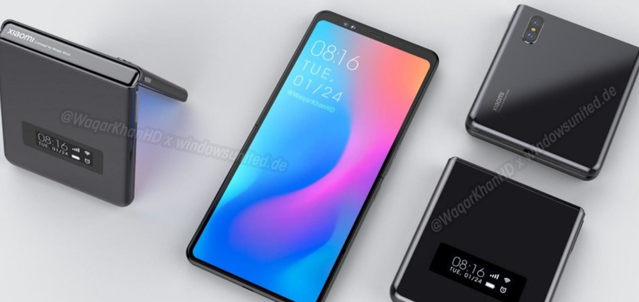 Celular dobrável da Xiaomi em forma de flip chega em 2020