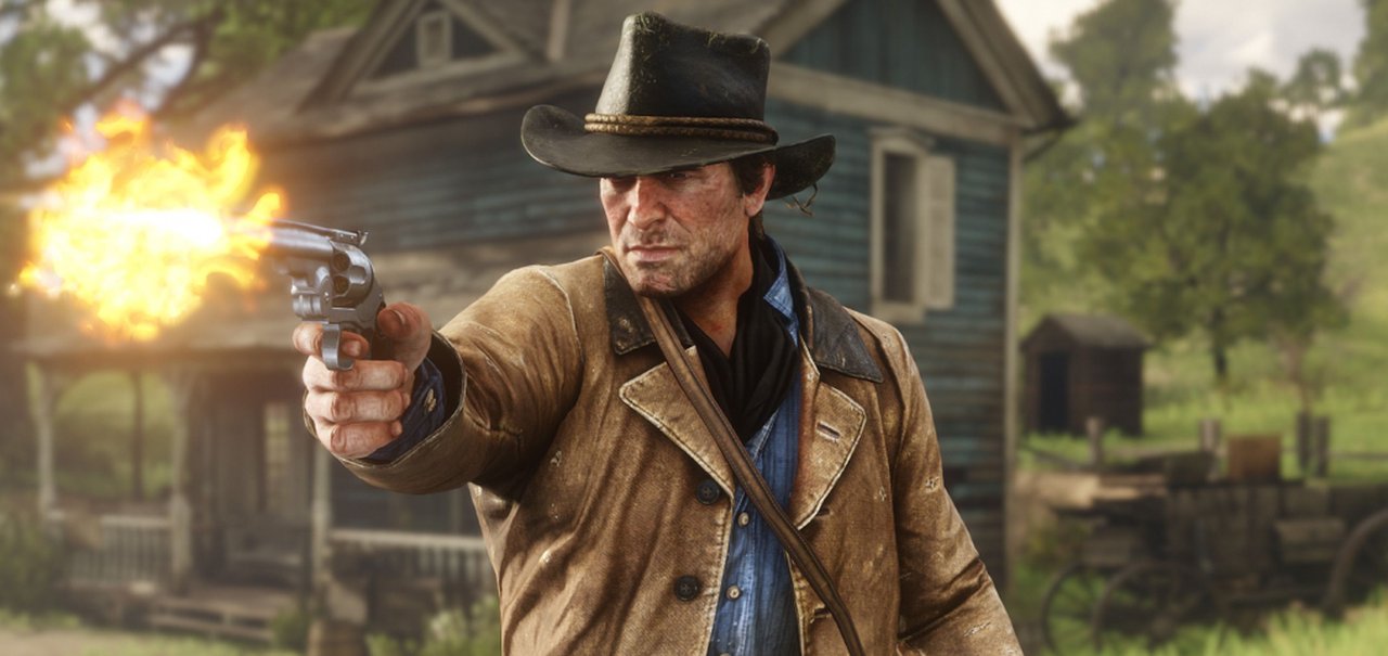 Red Dead Redemption 2 e detalhes: Arthur conta balas antes de recarregar