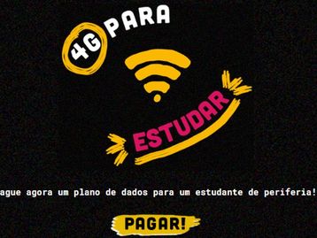 '4G Para Estudar' garante acesso à web para alunos carentes