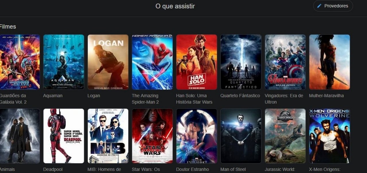 Busca do Google agora sugere filmes com base nas suas preferências