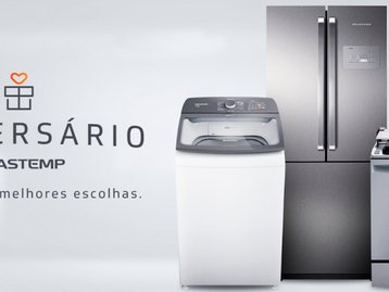 Loja Oficial Brastemp tem promoções imperdíveis em seu aniversário