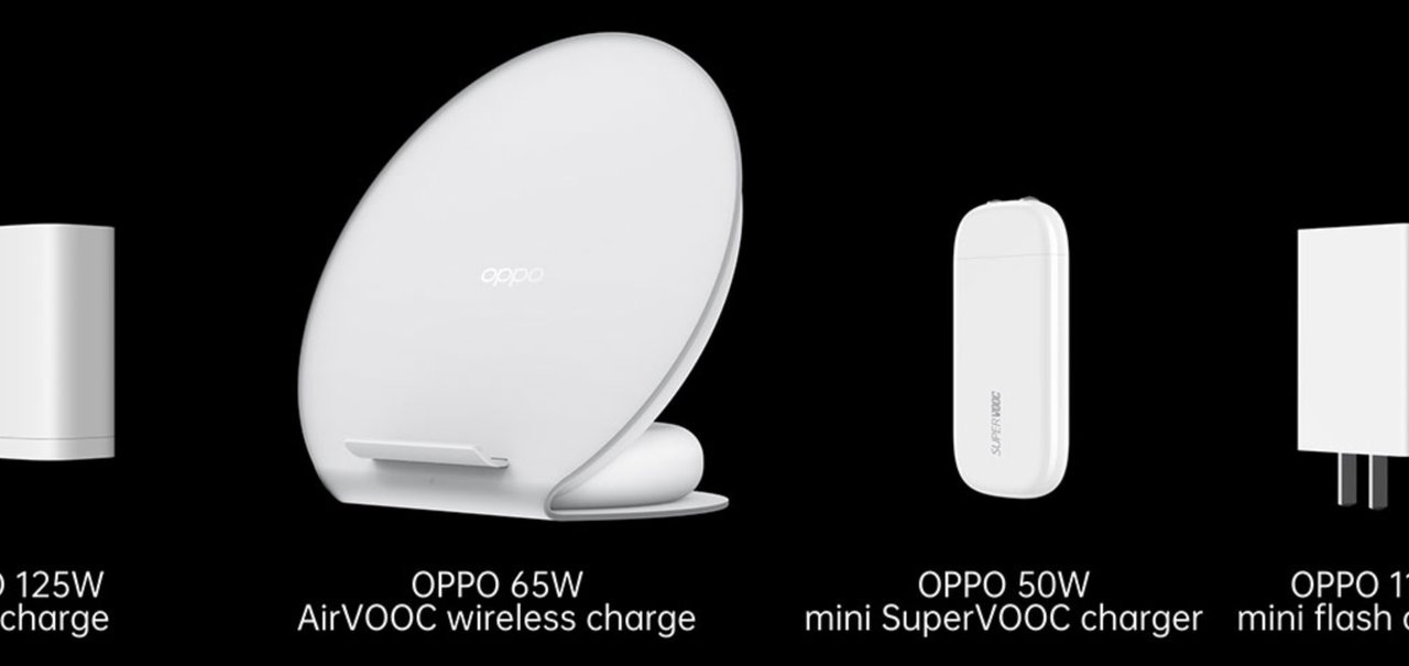 Oppo lança carregador de 125W para celulares projetado para o 5G