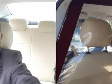Motorista de Uber cria 'carro à prova de covid-19' na Bahia