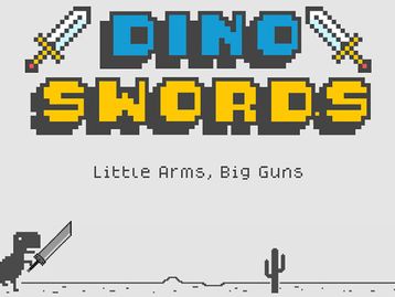 Jogo do dinossauro do Google ganha versão turbinada com armas 
