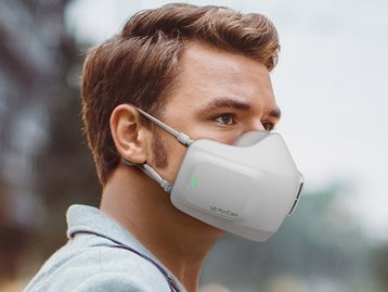 LG anuncia máscara com purificador de ar e caixa higienizadora