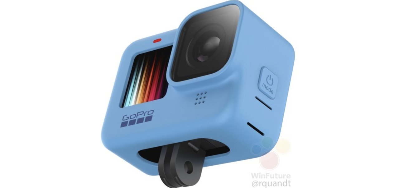 GoPro Hero 9 Black pode ter tela frontal colorida, mostram imagens