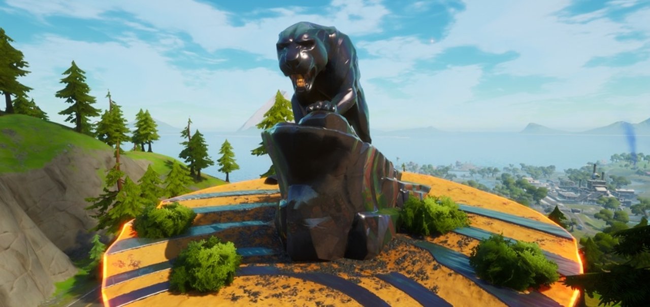 Fortnite: crossover com Marvel inclui estátua do Pantera Negra