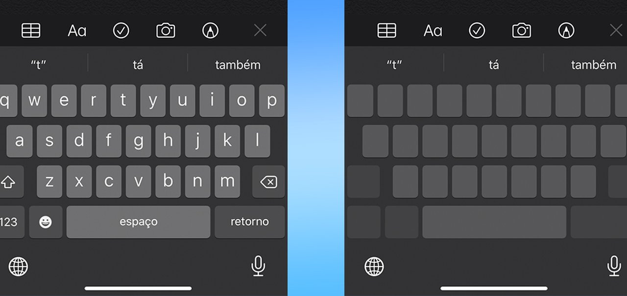 Como usar o teclado do iPhone e iPad como trackpad em textos