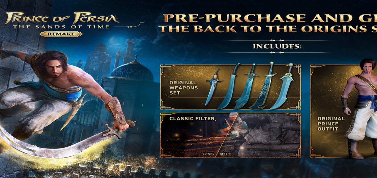 Prince of Persia: The Sands of Time Remake tem bônus de pré-venda revelado