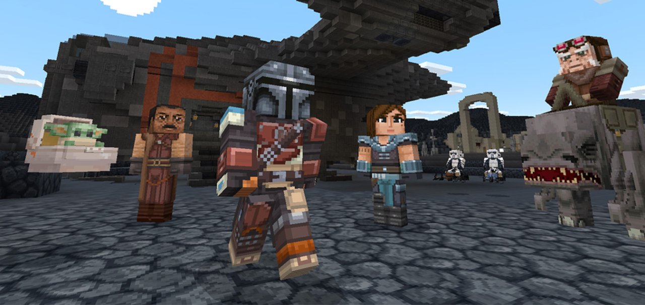 Minecraft: DLC de Star Wars traz trilogia original e Baby Yoda