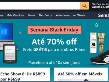 Black Friday da Amazon oferece descontos de até 70%