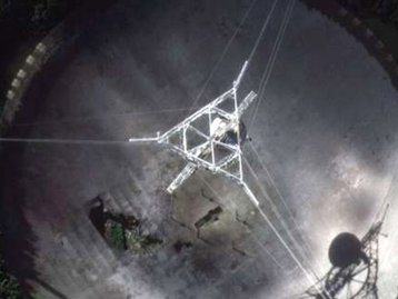 Gigante radiotelescópio de Arecibo desaba