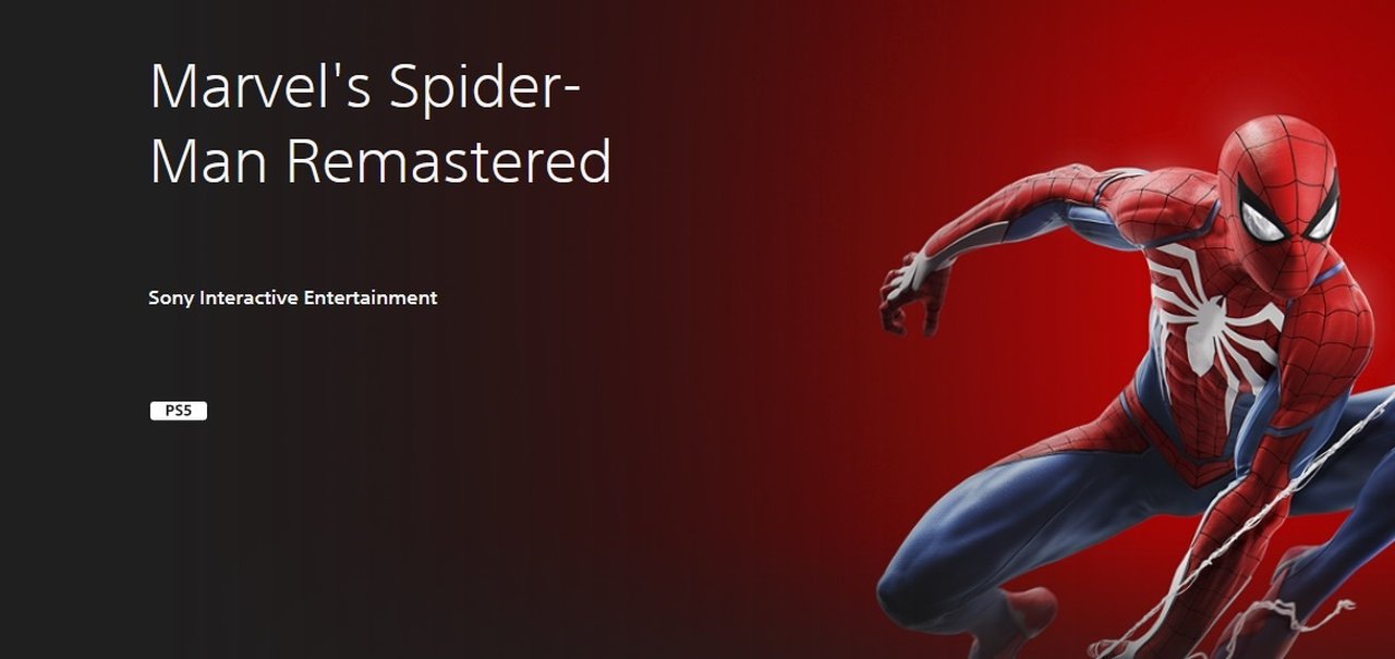 Marvel’s Spider-Man Remastered surge como jogo separado no PS5