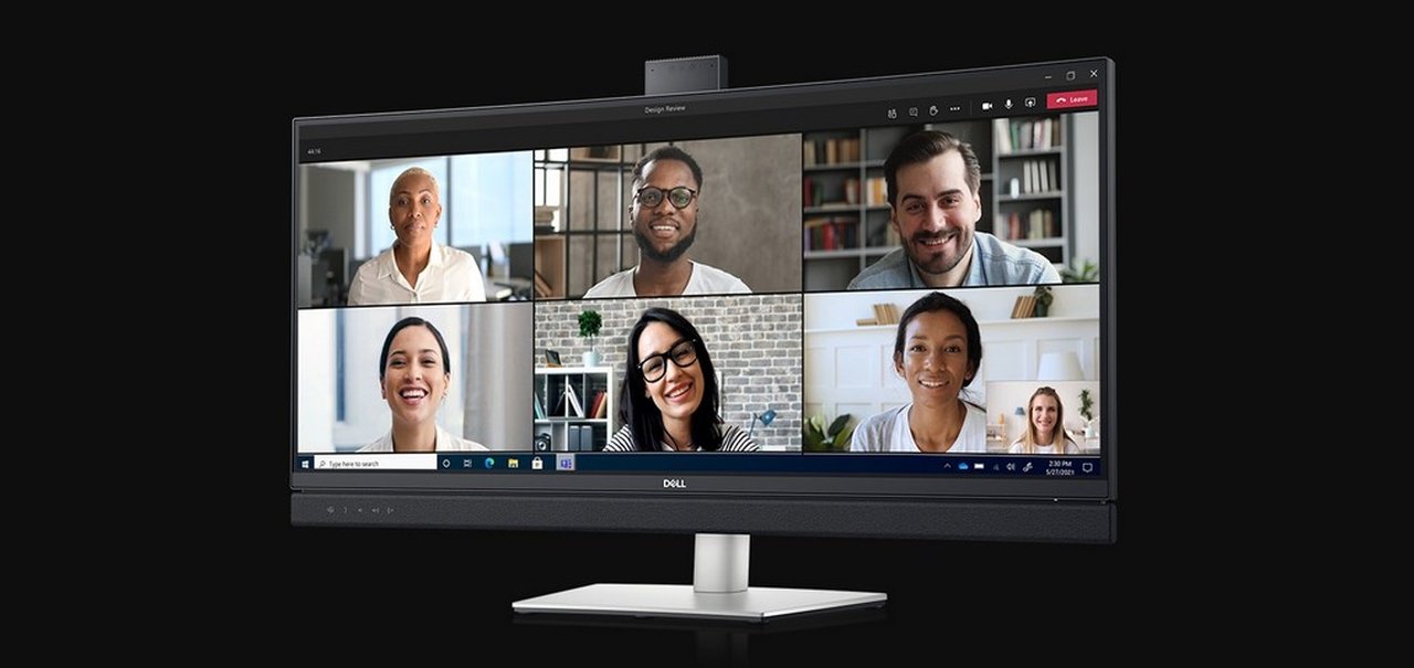 Dell lança monitores com botão dedicado ao Microsoft Teams