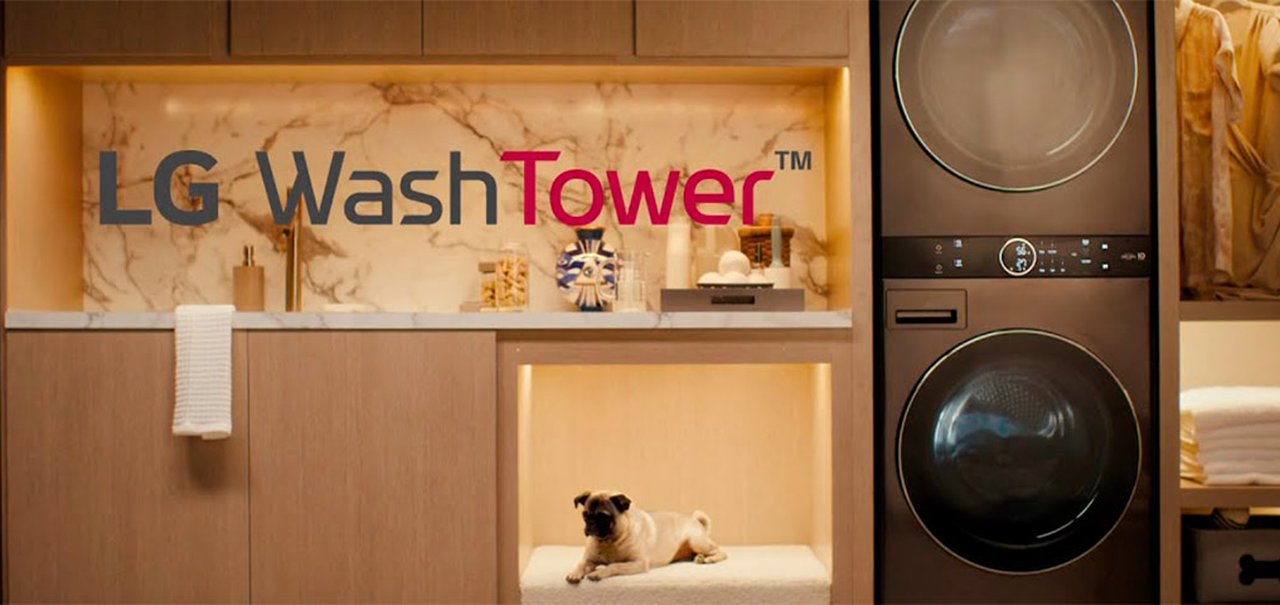 LG Wash Tower é a máquina com IA que lava roupas em 29 minutos