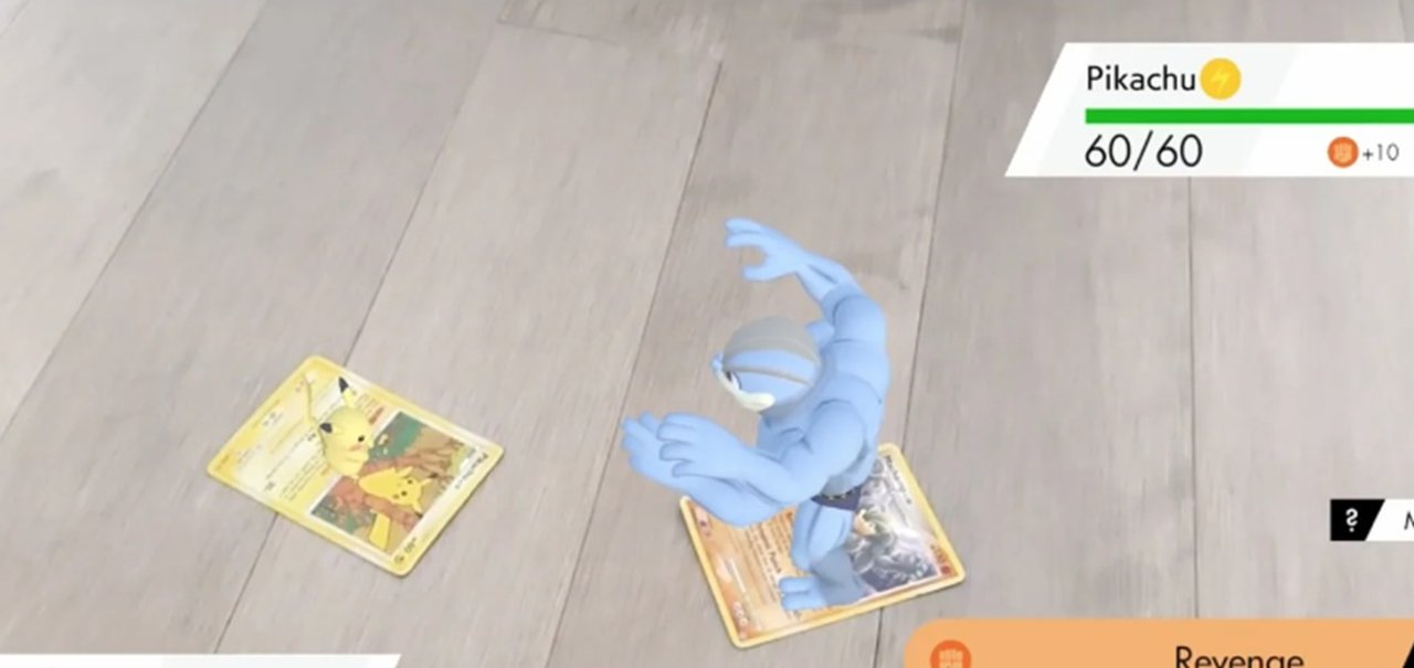 Pokémon: card game aparece na vida real com realidade aumentada