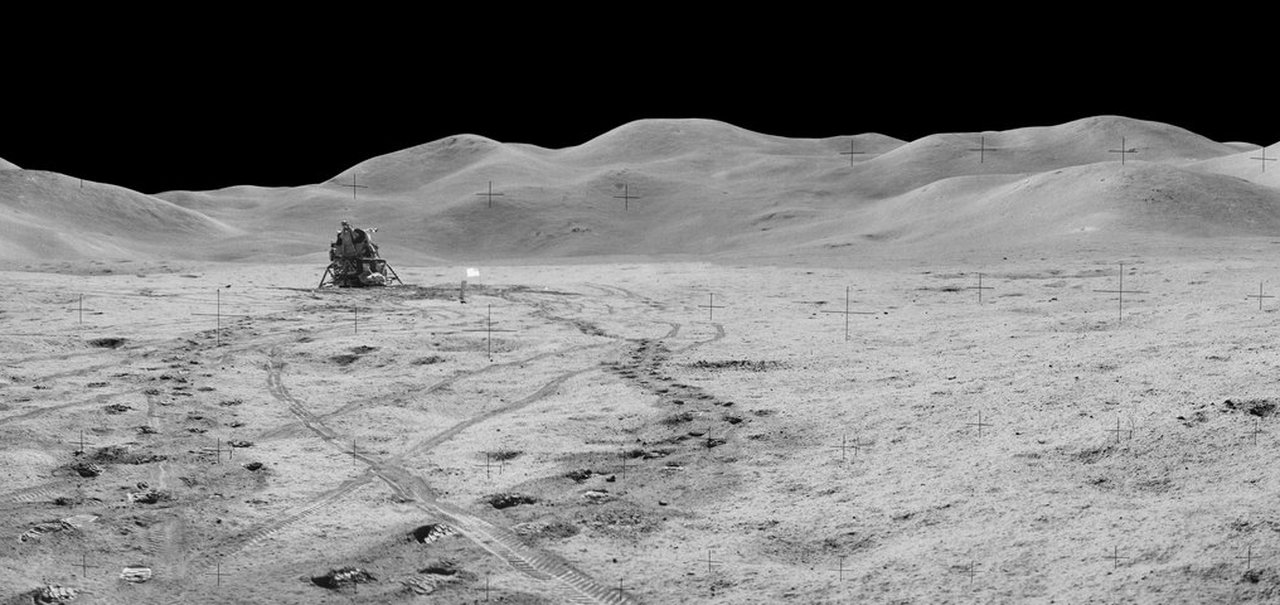 Local de pouso da Apollo 15 é fotografado por sinal de radar