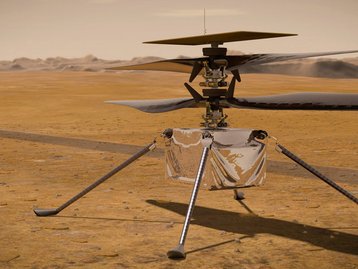 Em Marte, helicóptero Ingenuity manda primeiras notícias