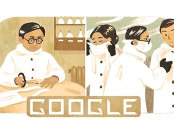 Doodle do Google homenageia Dr. Wu Lien-tec, criador da máscara cirúrgica