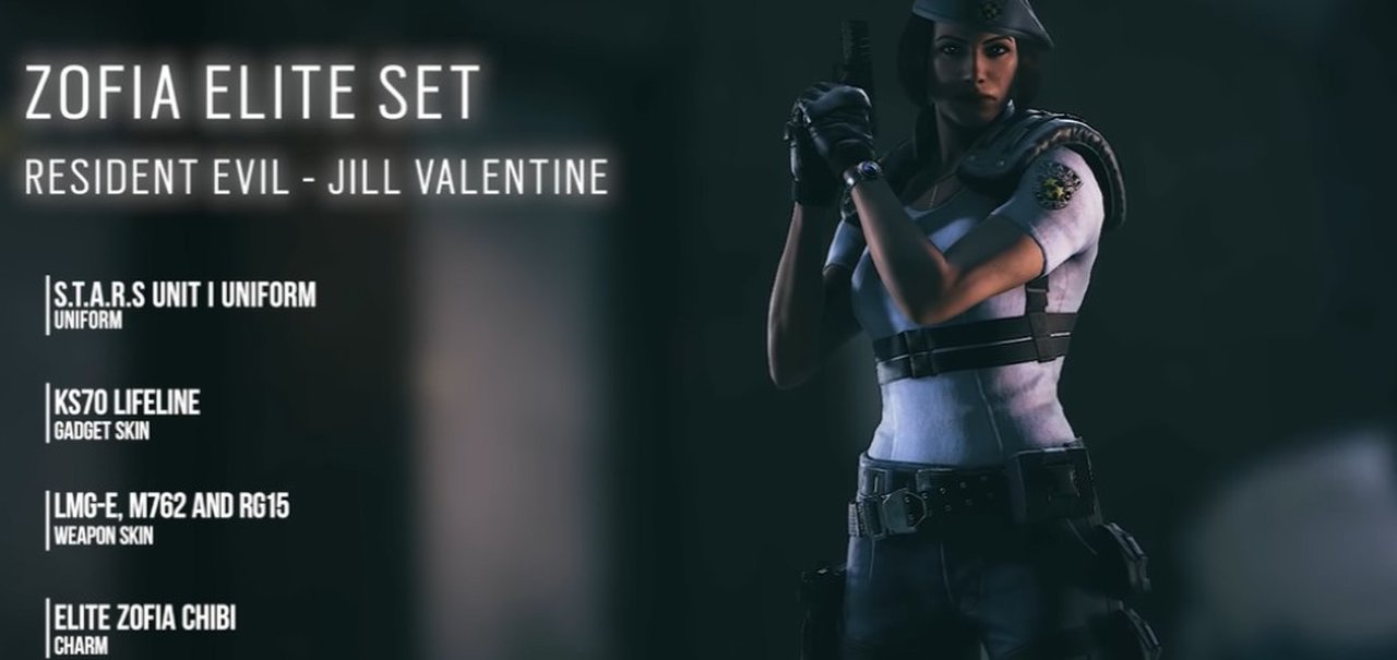 Rainbow Six: Siege revela skin da Jill Valentine de Resident Evil