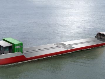 Franceses trabalham no 1º navio de carga movido a hidrogênio