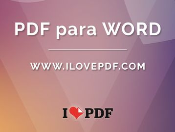 iLovePDF: edite e converta seus arquivos PDFs