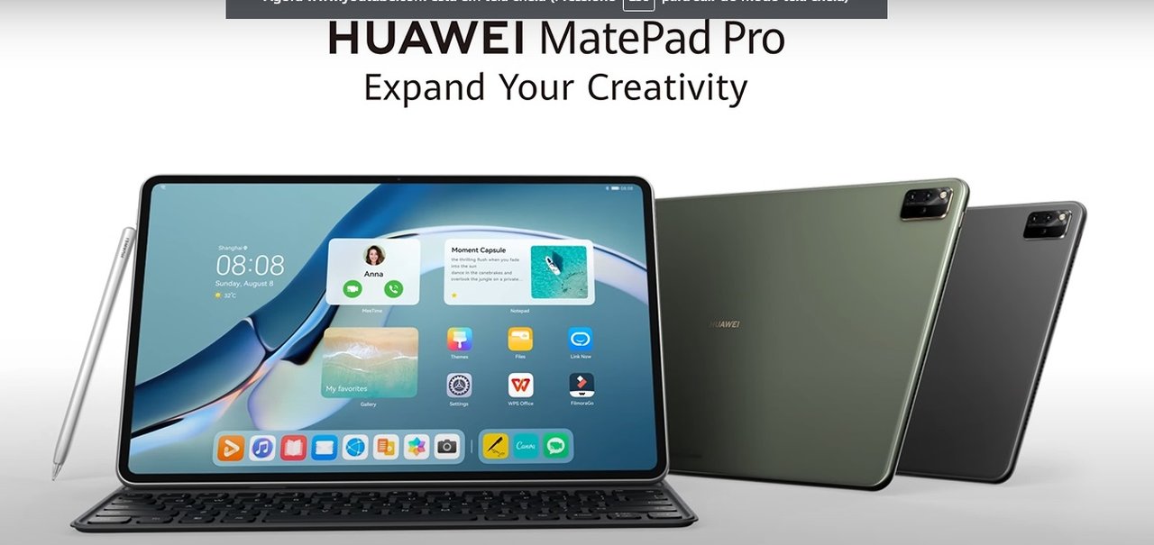 MatePad Pro: Huawei anuncia os primeiros dispositivos com HarmonyOS