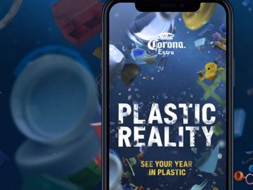 WebApp da Corona mostra 'montanha' de plástico consumido em 1 ano