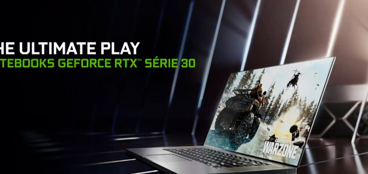 Nvidia apresenta notebooks com GPUs GeForce RTX 30 no Brasil