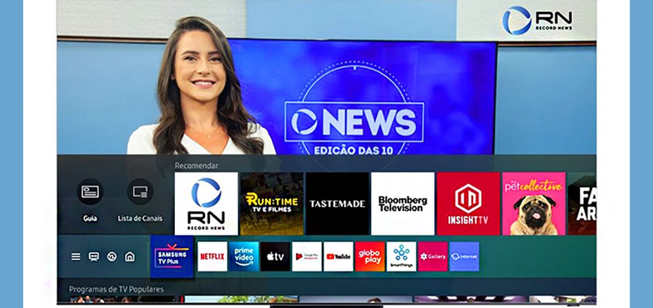 Samsung TV Plus recebe mais canais de streaming gratuitos